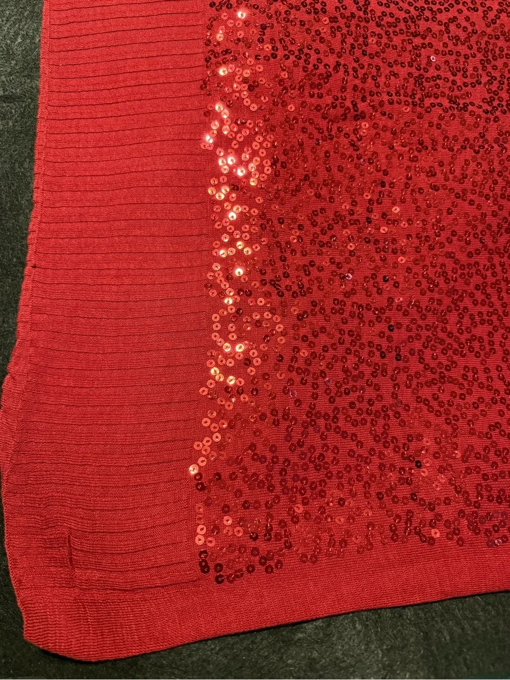 NWT fashion scarf Iman maroon burgundy red sequin viscose cotton